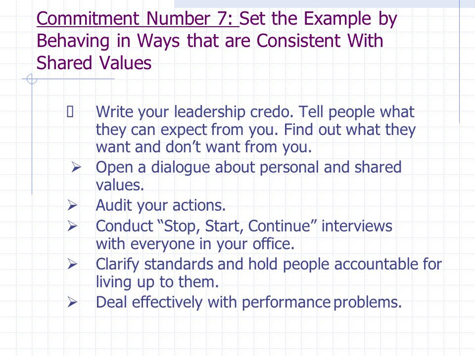 How to write a leadership credo